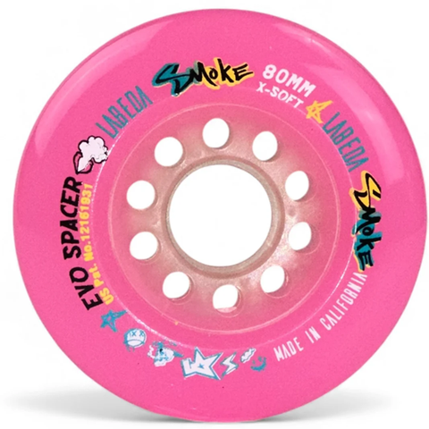 Labeda Smoke X-Soft Roller Hockey Wheel – Pink