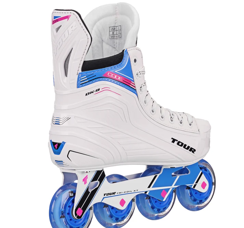 Tour Code DK9 Roller Hockey Skates WHITE Sr