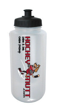 HockeyMutt.com Water Bottle W/ Pop Top