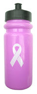 A&R Water Bottle Pink Breast Cancer Awareness w/ Push Pull Cap